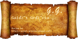 Galát Grácia névjegykártya